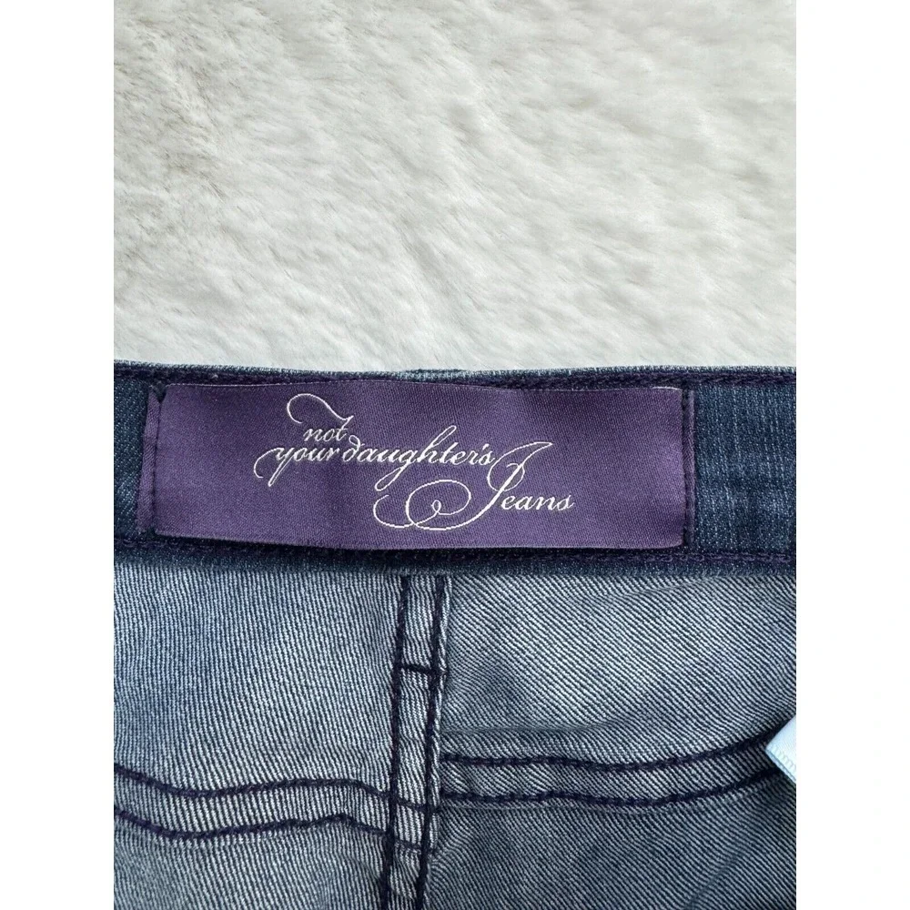 NYDJ Blue Straight Leg Jeans with Embroidered Pockets - Picture 14 of 16